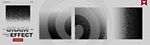 Black Noise Grain Dot Gradient Background Pattern Grainy Effect at the