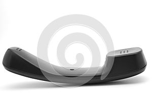 Black nonmobile telephone receiver