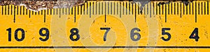 Black numbers on a yellow background