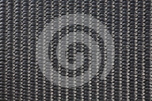 Black Nylon Woven Material Texture photo