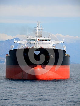 Black oil tanker