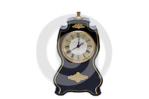 Black old hours on the white