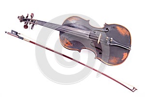 Black old violin