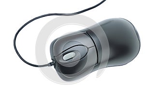 Black optical computer mouse