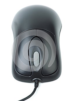 Black optical computer mouse