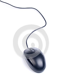 Black optical computer mouse