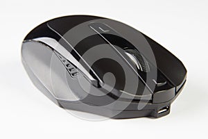 Black optical computer mouse