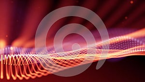 Black and orange abstract fantasy technology background.