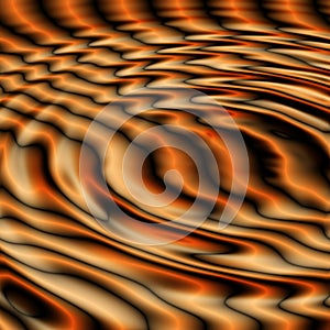 Black orange ripples 1
