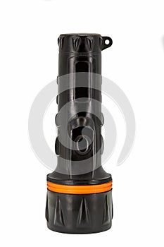 Black and orange torch isolated on a white background