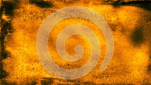 Black orange yellow dirty surface texture. Distressed background with copy space for design.