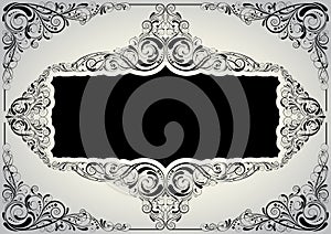 Black ornamental background