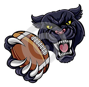 Black Panther American Football Mascot photo