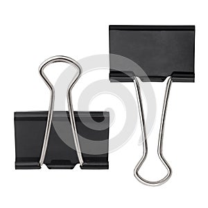 black paper clip