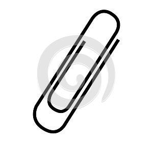 Black paperclip silhouette