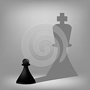 Black Pawn with King Shadow