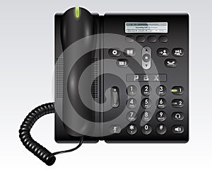 Black PBX Telephone