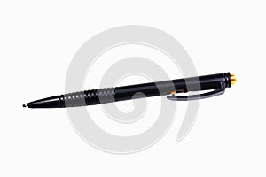 The black pen on white background isolated