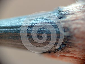Black pencil graphite core in wooden body