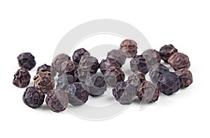 Black pepper isolated on white
