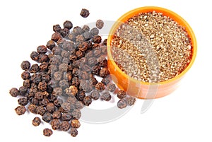 Black pepper isolated