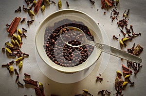 Black pepper with other Indian spices