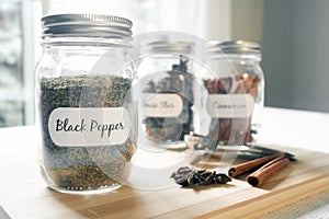 Black pepper and other spices photo