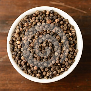 Black Peppercorn from Above