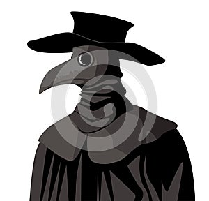 Black pest bubonic plague doctor