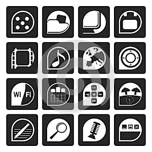 Black Phone Performance, Internet and Office Icons