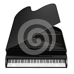 Black piano