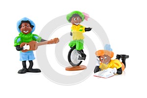 Black Pieten over white background