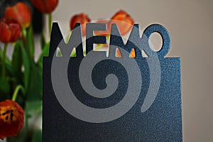 Black pin board for memos and to-do lists