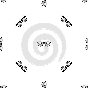 Black pinhole glasses pattern seamless black
