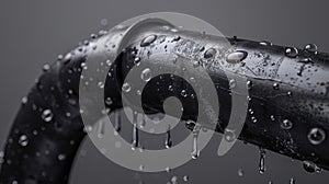 The Leaking Black Pipe.AI generated image