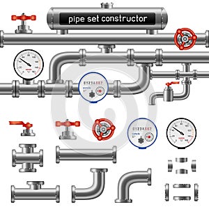 Black pipe set constructor