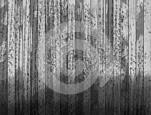 Black planks. Grunge display wall.