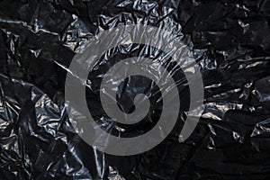Plastic or polyethylene bag texture, macro, abstract background
