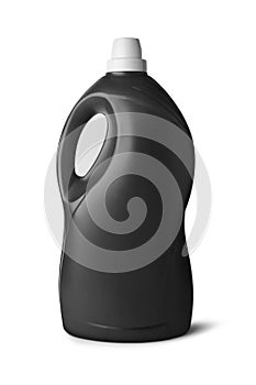 Black plastic bottle photo