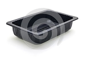 Black Plastic food container