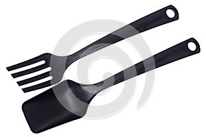 Black plastic kitchen gadgets for cooking