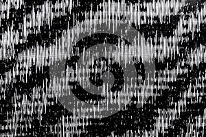 Black plastic mesh reduces sunlight