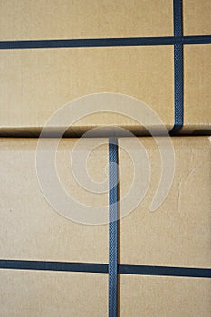 Black plastic strap box