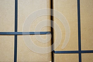 Black plastic strap box