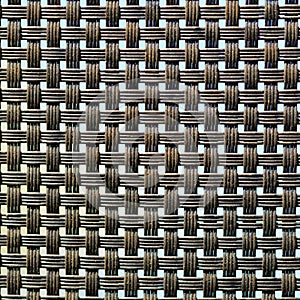 Black plastic weave as woven background texture