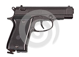 Black pneumatic pistol