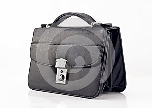 Black pochette or small bag isolated