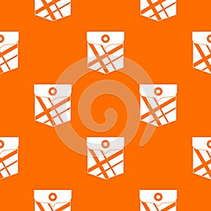 Black pocket patch pattern seamless