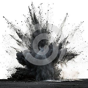 Black powder or flour explosion