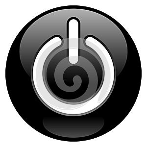 Black Power Button